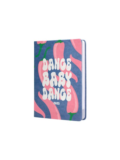 Agenda encuadernada liderpapel kinaros a5 2025 dia pagina color azul papel 70 gr