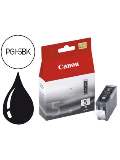 Ink-jet canon ip3300 4200 4300 5200 5200r 5300 mp500 530 600 800 810 ix4000 5000 negragran capacidad pgi-5bk