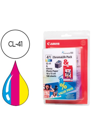 Ink-jet canon ip1200 1300 1600 2200 mp150 160 170 450 460 jx200 500 tricolor cl-41