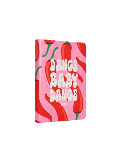 Agenda encuadernada liderpapel kinaros a5 2025 dia pagina color rosa papel 70 gr