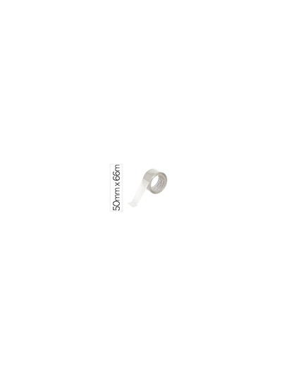 Cinta adhesiva q-connect polipropileno transparente 66 mt x 50 mm para embalaje bajo ruido