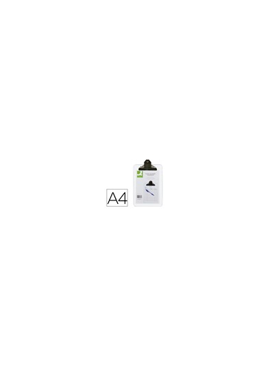 Portanotas q-connect plastico transparente din a4 4 mm
