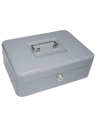 Caja caudales q-connect 10/' 250x180x90 mm plata con portamonedas