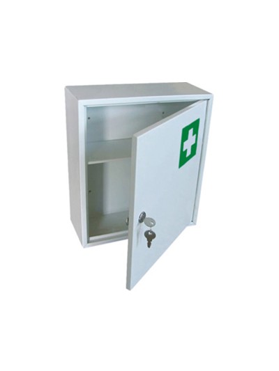Botiquin q-connect metalico vacio primeros auxilios 316x360x100 mm