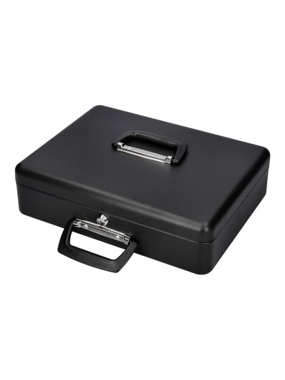 Caja caudales q-connect 14,5/' 370x290x110 mm con portamonedas y bandeja para billetes