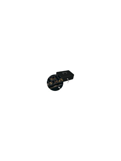 Caja caudales q-connect 10/' 250x180x90 mm negra con portamonedas