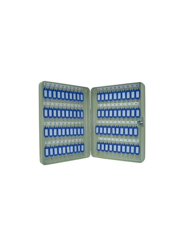 Armario metalico portallaves q-connect 370x280x60 mm para 80 llaves