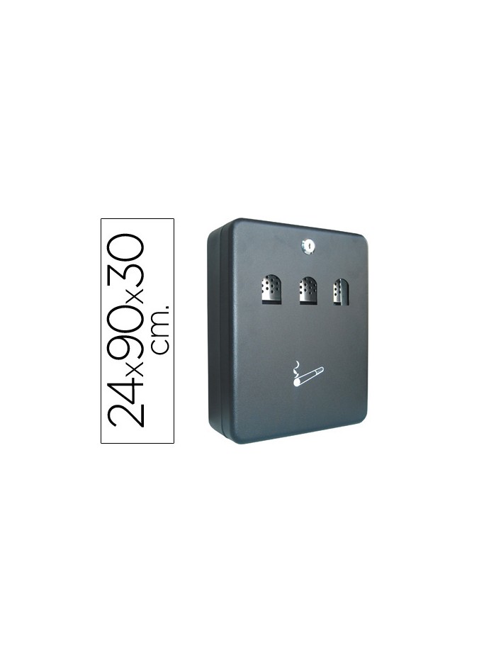 Cenicero buzon q-connect metalico 240x90x300 mm