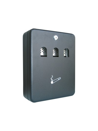 Cenicero buzon q-connect metalico 240x90x300 mm