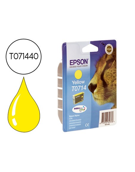 Ink-jet epson stylus d78 dx4000/dx4050/dx500/dx5050 dx6000/dx6050/dx7000f amarillo