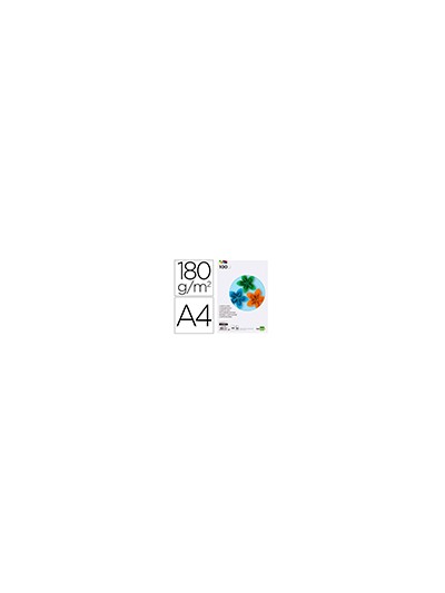 Cartulina liderpapel a4 180g/m2 10 colores surtidos paquete de 100 hojas