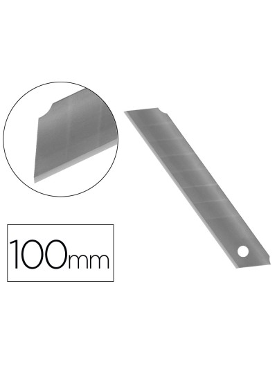 Repuesto cuter q-connect ancho para modelos kf10632/kf10635/kf10937/kf10634 cuchilla 18 mm blister 12 unidades