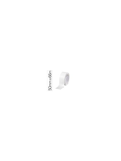 Cinta adhesiva q-connect polipropileno blanca 66 mt x 50 mm para embalaje