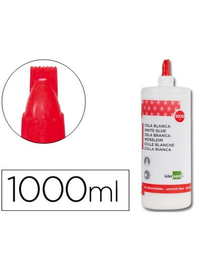 Pegamento cola blanca lavable liderpapel bote de 1000 ml