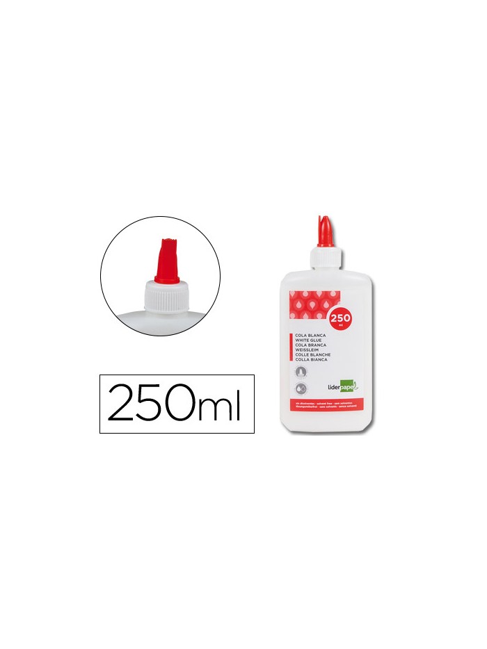 Pegamento cola blanca lavable liderpapel bote de 250 ml Pegamento cola blanca lavable liderpapel bote de 250 ml