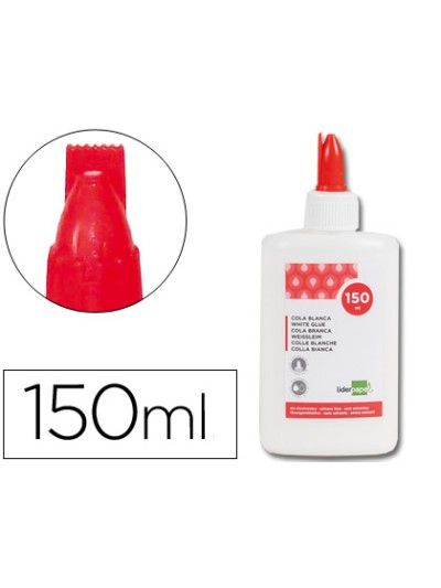 Pegamento cola blanca lavable liderpapel bote de 150 ml