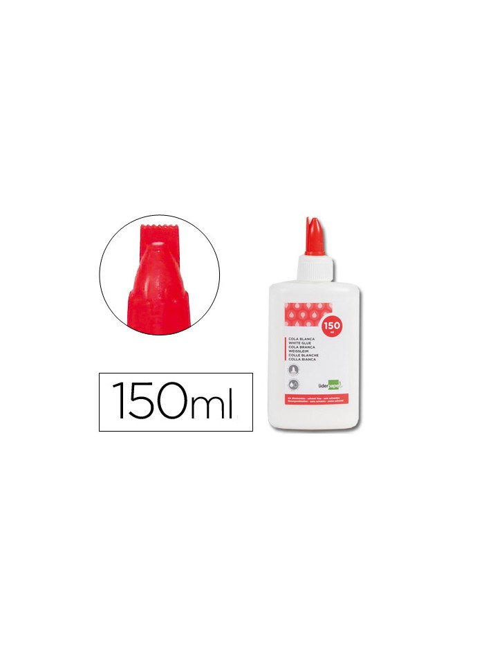 Pegamento cola blanca lavable liderpapel bote de 150 ml Pegamento cola blanca lavable liderpapel bote de 150 ml