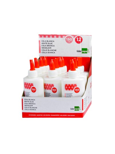Pegamento cola blanca lavable liderpapel bote de 150 ml