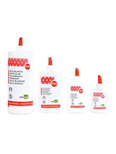 Pegamento cola blanca lavable liderpapel bote de 150 ml