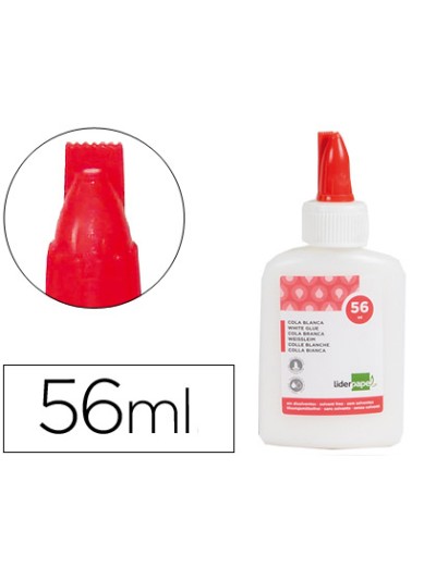 Pegamento cola blanca lavable liderpapel bote de 56 ml