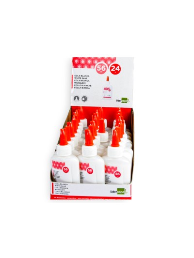 Pegamento cola blanca lavable liderpapel bote de 56 ml