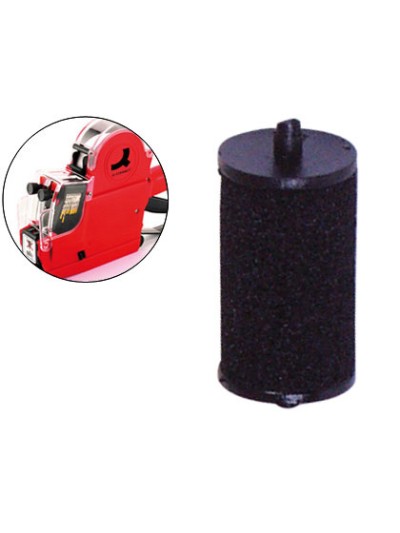 Rodillo entintador q-connect 18 mm tinta color negro para etiquetadora q-connect kf00711
