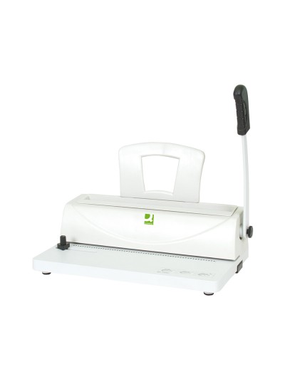 Encuadernadora para espiral q-connect perfora 10 hojas tamaño a4 encuaderna hasta 450 hojas paso 5:1