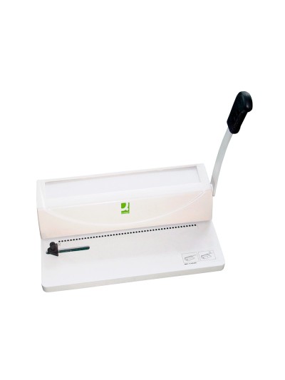 Encuadernadora para espiral q-connect perfora 10 hojas tamaño a4 encuaderna hasta 450 hojas paso 5:1