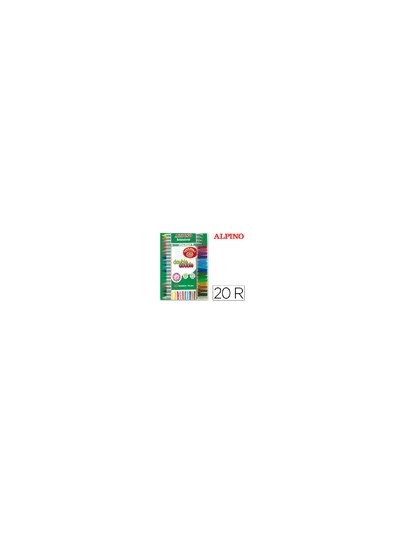 Rotulador alpino double double punta gruesa y punta fina caja de 20+4 colores surtidos