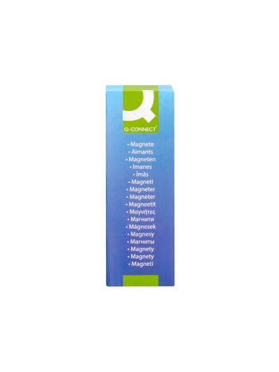 Iman para sujecion q-connect ideal para pizarras magneticas35 mm colores surtidos caja de 10 unidades