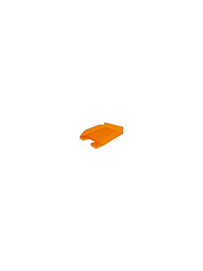 Bandeja sobremesa plastico q-connect naranja transparente 240x70x340 mm