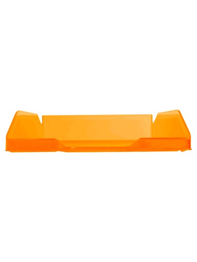 Bandeja sobremesa plastico q-connect naranja transparente 240x70x340 mm