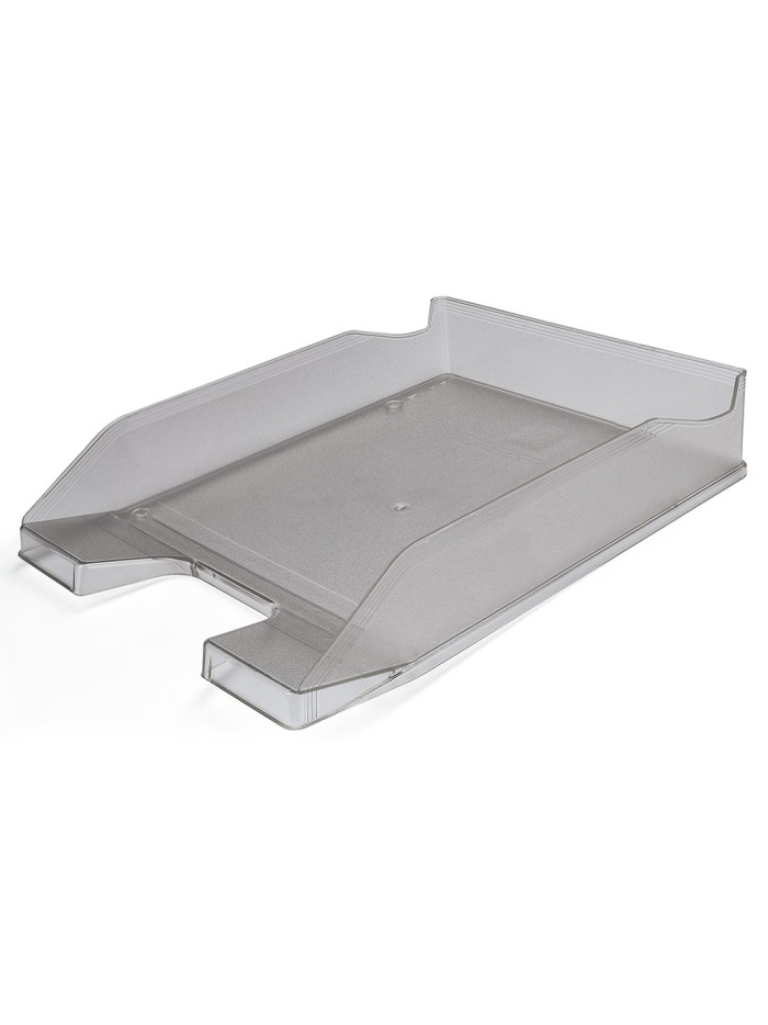Bandeja sobremesa plastico q-connect gris oscuro transparente 240x70x340 mm Bandeja sobremesa plastico q-connect gris oscuro transparente 240x70x340 mm