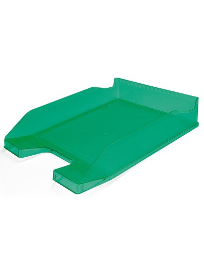 Bandeja sobremesa plastico q-connect verde transparente 240x70x340 mm