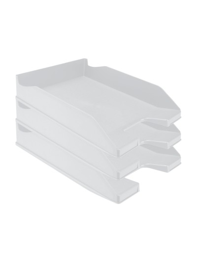 Bandeja sobremesa plastico q-connect gris opaco 240x70x340 mm