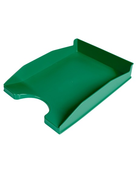 Bandeja sobremesa plastico q-connect verde opaco 240x70x340 mm