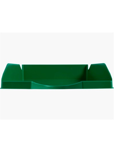 Bandeja sobremesa plastico q-connect verde opaco 240x70x340 mm