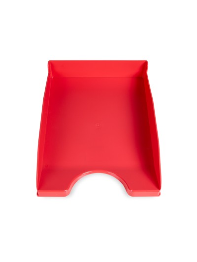 Bandeja sobremesa plastico q-connect rojo opaco 240x70x340 mm