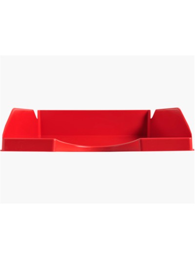 Bandeja sobremesa plastico q-connect rojo opaco 240x70x340 mm