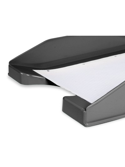 Bandeja sobremesa plastico q-connect negro opaco 100% reciclado 240x70x340 mm