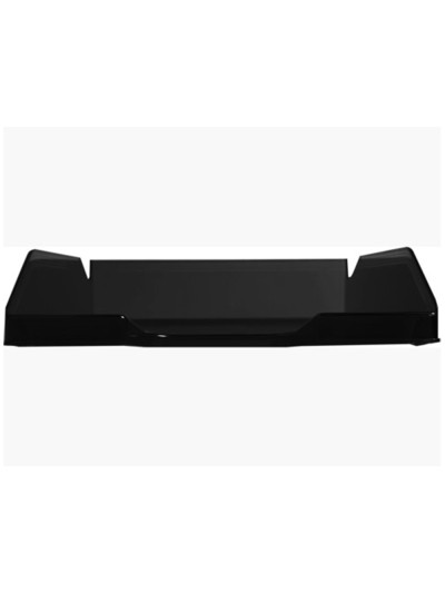 Bandeja sobremesa plastico q-connect negro opaco 100% reciclado 240x70x340 mm
