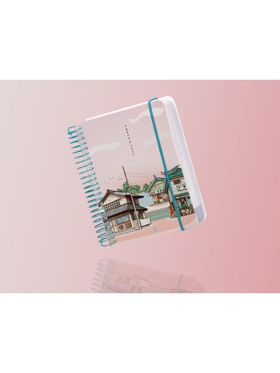 Agenda espiral liderpapel santorini a6 2025 dia pagina 4 diseños surtidos papel 60gr
