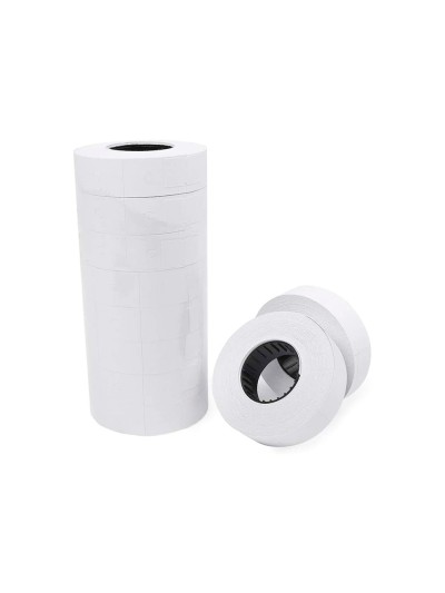 Etiquetas q-connect blanca 21x12 mm lisa rollo 1000 etiquetas para etiquetadora connect kf00712