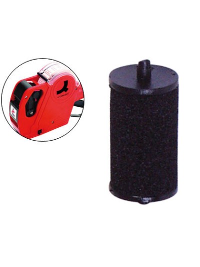 Rodillo entintador q-connect 20 mm tinta color negro para etiquetadora q-connect kf00712