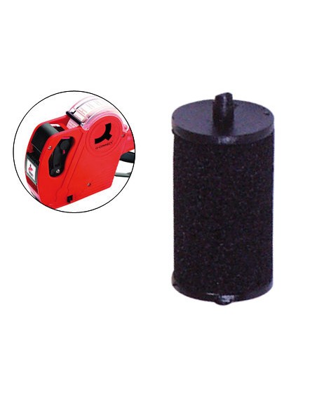 Rodillo entintador q-connect 20 mm tinta color negro para etiquetadora q-connect kf00712