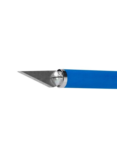 Bisturi q-connect metalico aleacion de aluminio con goma - 5 cuchillas de repuesto - blister 1 unidad