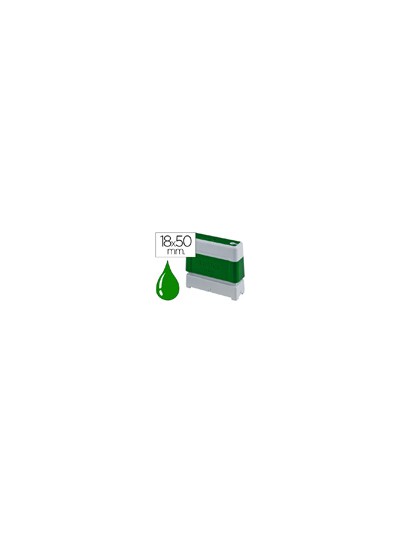 Sello automatico brother 18 mm x 50 mm verde