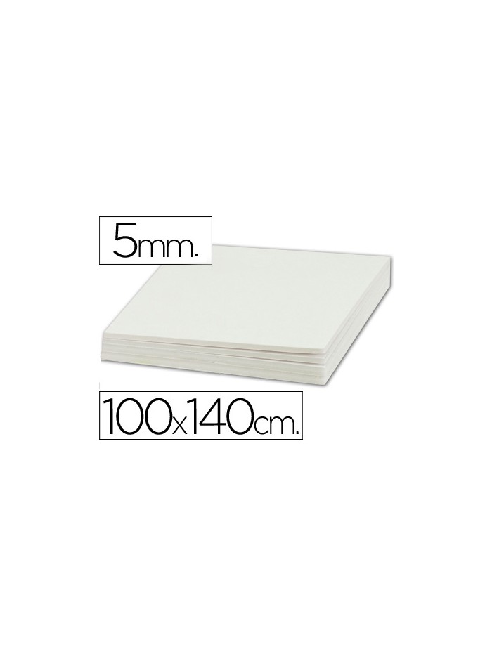 Carton pluma liderpapel blanco doble cara 100x140cm espesor 5mm Carton pluma liderpapel blanco doble cara 100x140cm espesor 5mm