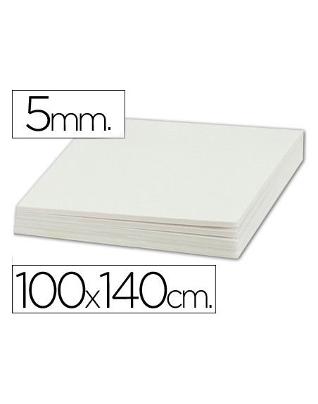 Carton pluma liderpapel blanco doble cara 100x140cm espesor 5mm