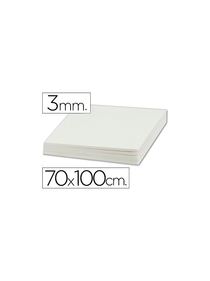 Carton pluma liderpapel blanco doble cara 70x100cm espesor 3mm Carton pluma liderpapel blanco doble cara 70x100cm espesor 3mm